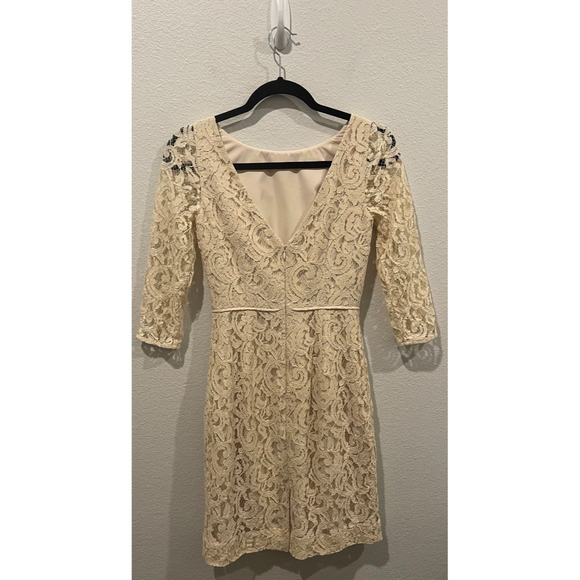 J.CREW Natalia in Leavers Lace Beige Mini Dress - Picture 6 of 8
